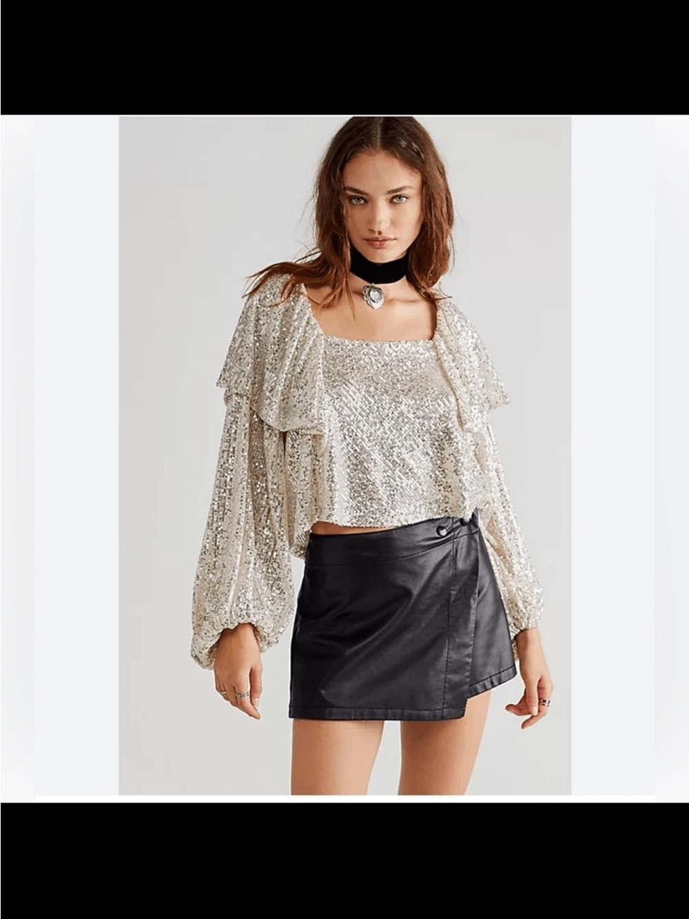 Free People Sequins Top
